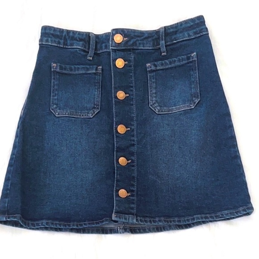 Dark blue jeanskirt size 14